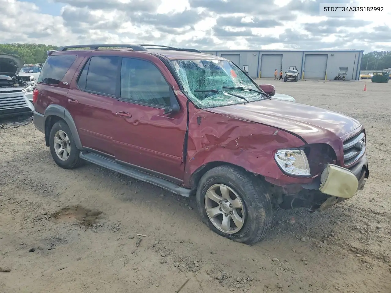 2003 Toyota Sequoia Sr5 VIN: 5TDZT34A33S182992 Lot: 56937376