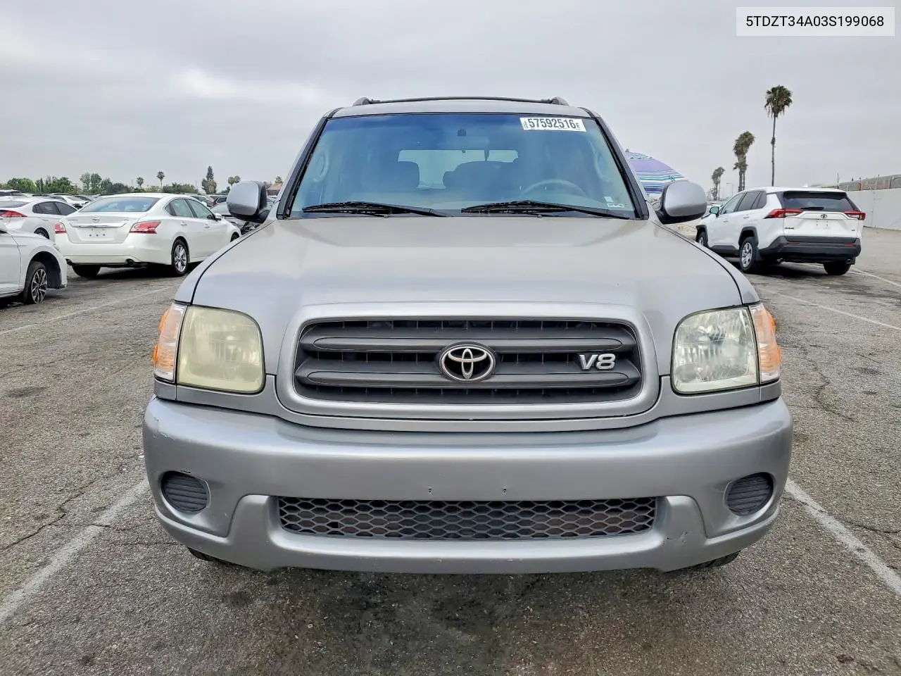 2003 Toyota Sequoia Sr5 VIN: 5TDZT34A03S199068 Lot: 57592516