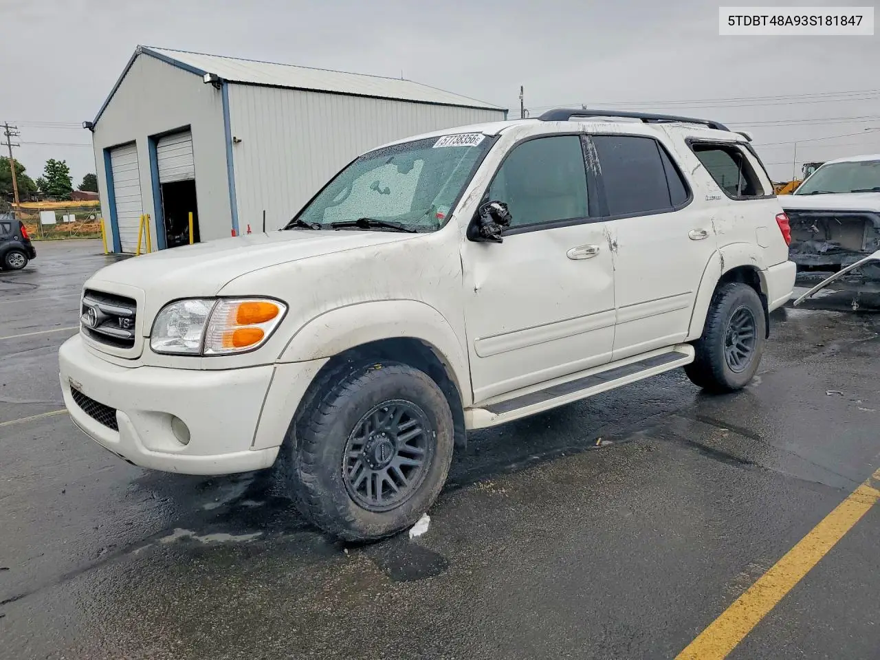 2003 Toyota Sequoia Limited VIN: 5TDBT48A93S181847 Lot: 57738356
