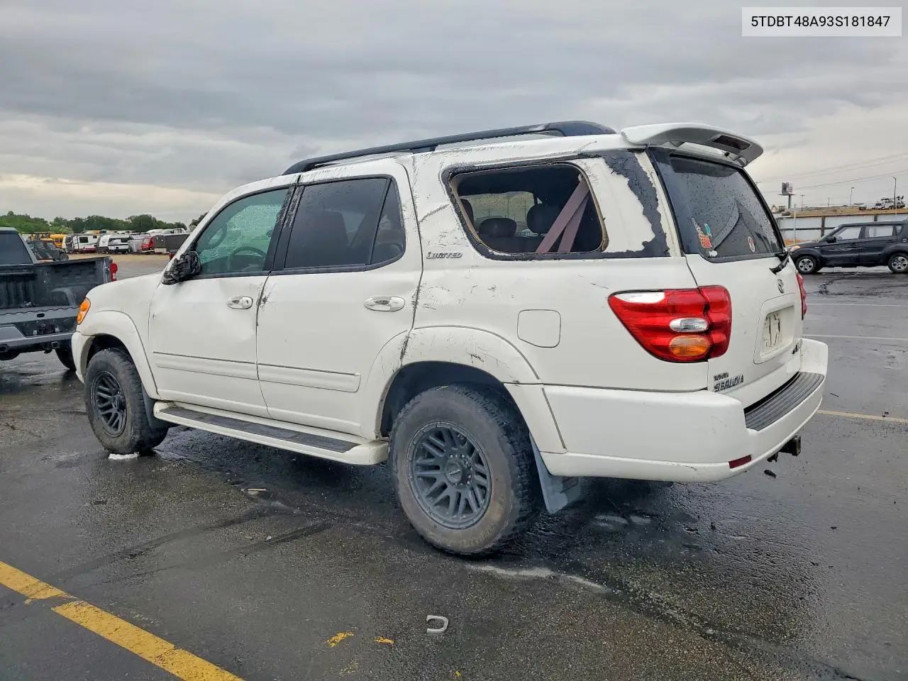 2003 Toyota Sequoia Limited VIN: 5TDBT48A93S181847 Lot: 57738356