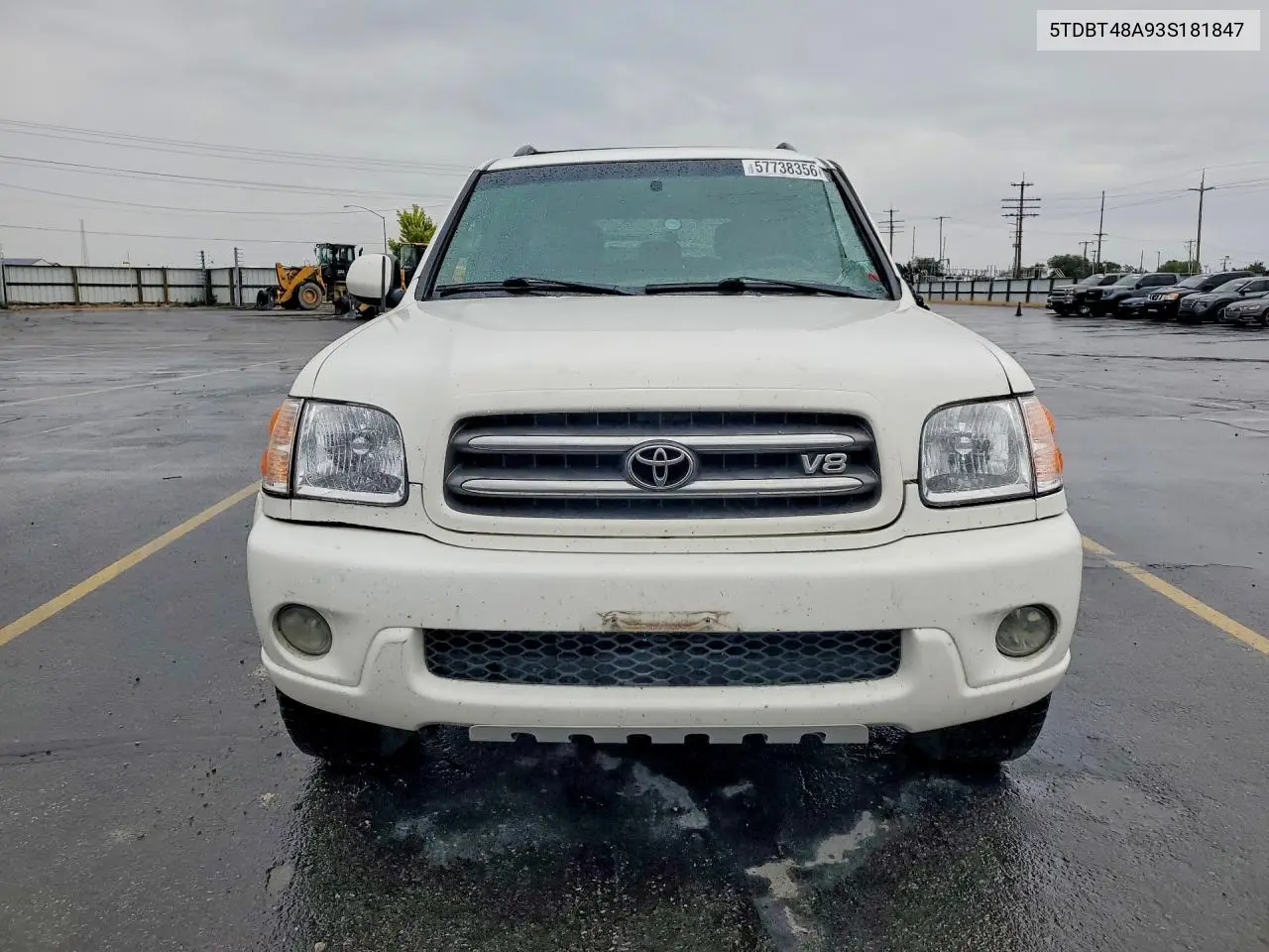 2003 Toyota Sequoia Limited VIN: 5TDBT48A93S181847 Lot: 57738356