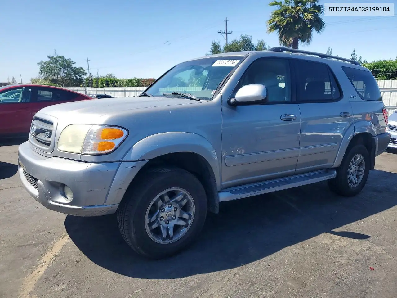 2003 Toyota Sequoia Sr5 VIN: 5TDZT34A03S199104 Lot: 58315456