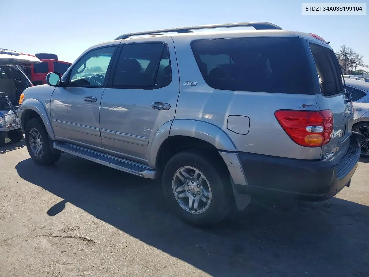 2003 Toyota Sequoia Sr5 VIN: 5TDZT34A03S199104 Lot: 58315456