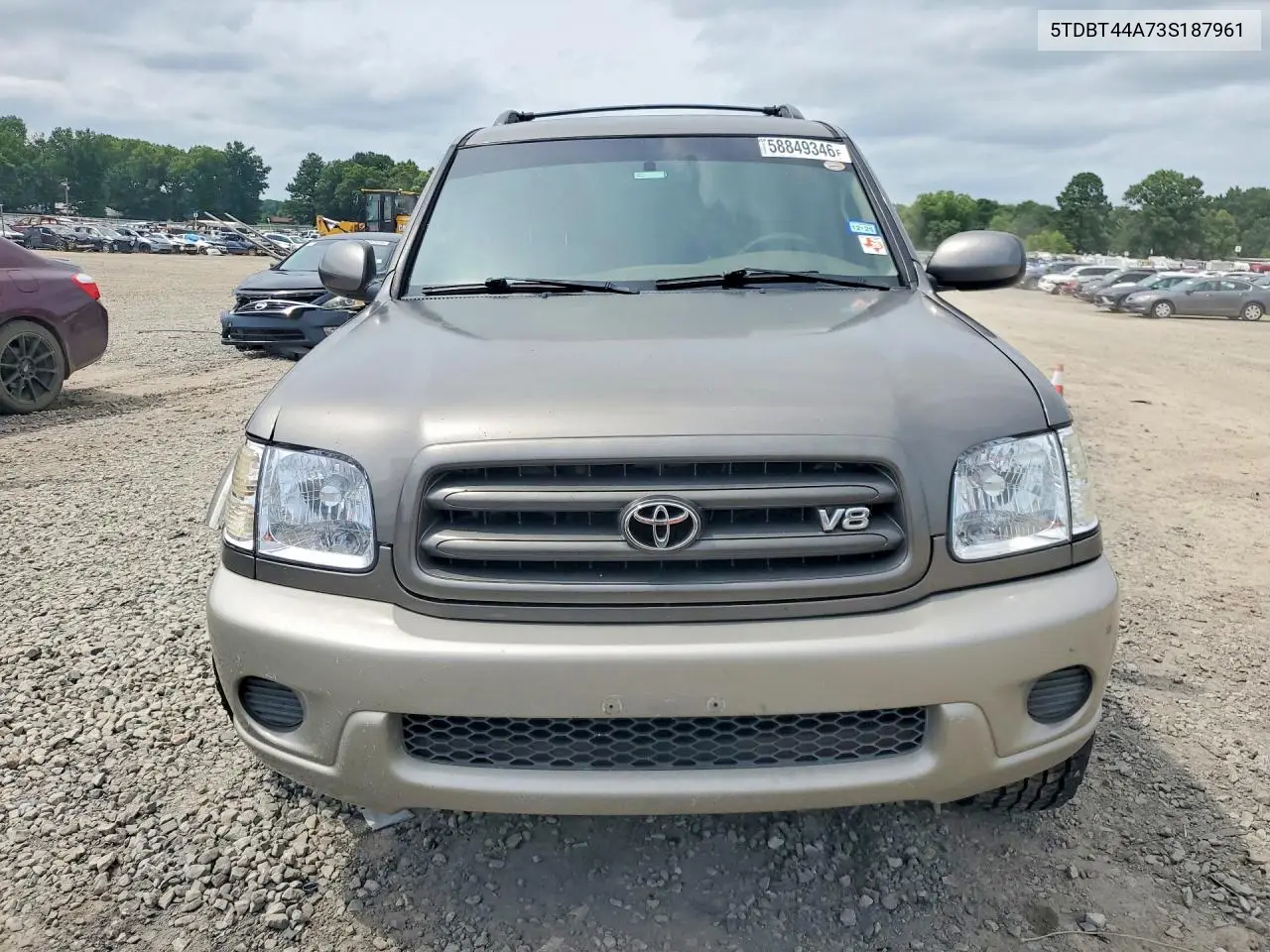 2003 Toyota Sequoia Sr5 VIN: 5TDBT44A73S187961 Lot: 58849346