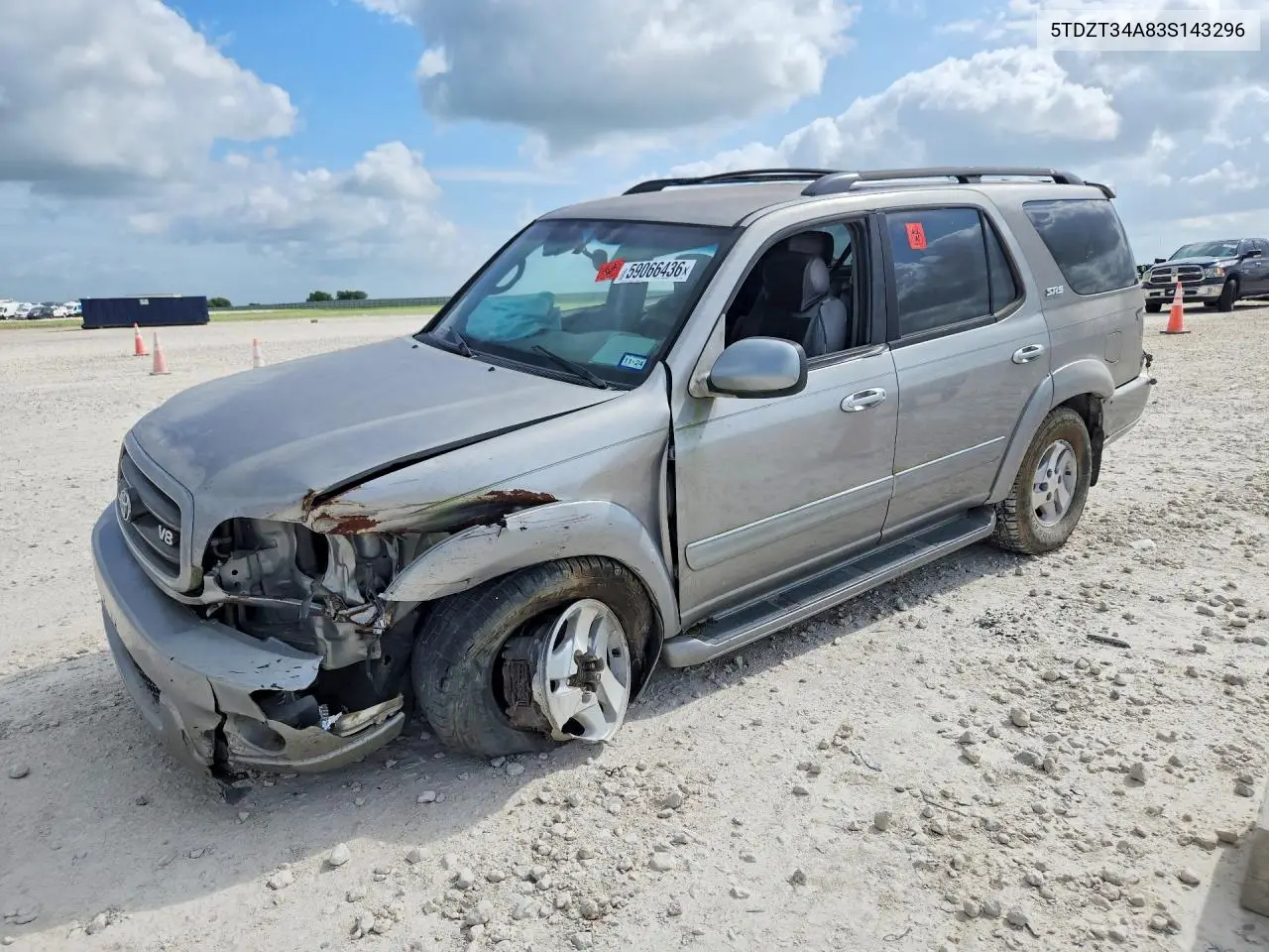 2003 Toyota Sequoia Sr5 VIN: 5TDZT34A83S143296 Lot: 59066436