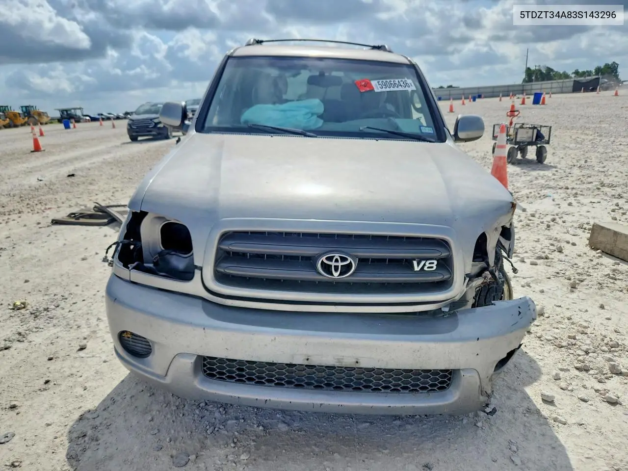 2003 Toyota Sequoia Sr5 VIN: 5TDZT34A83S143296 Lot: 59066436