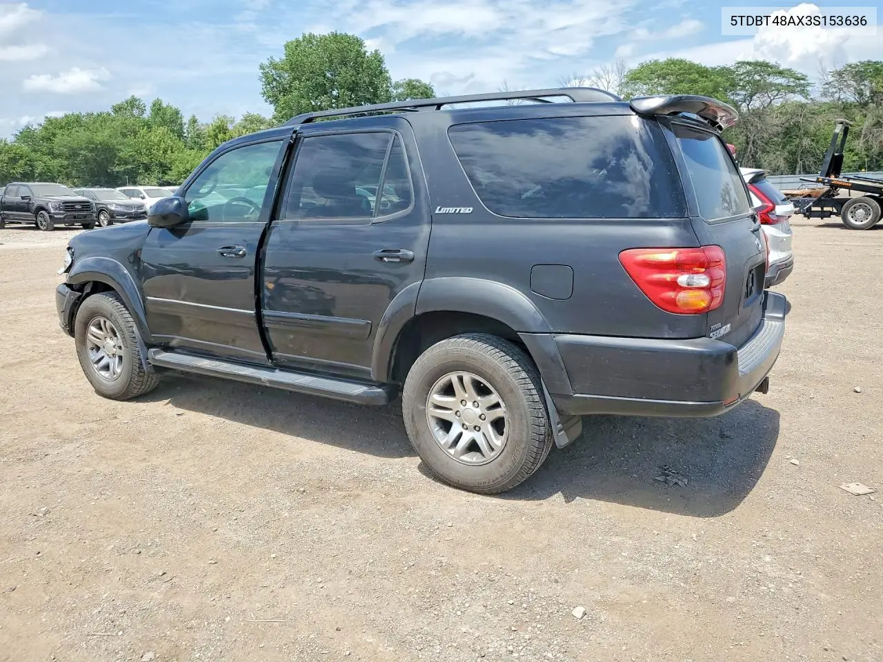 2003 Toyota Sequoia Limited VIN: 5TDBT48AX3S153636 Lot: 59282506