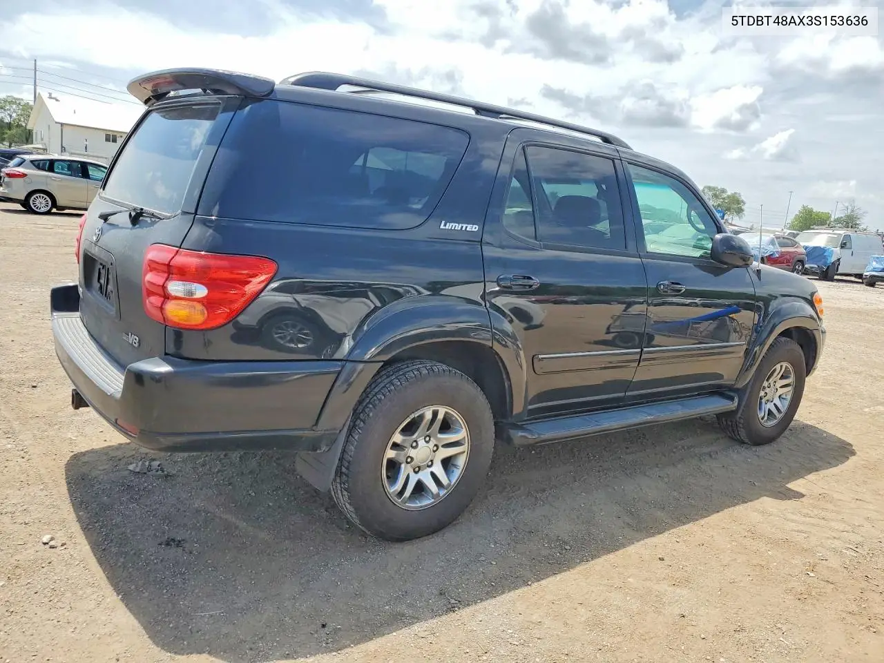 2003 Toyota Sequoia Limited VIN: 5TDBT48AX3S153636 Lot: 59282506