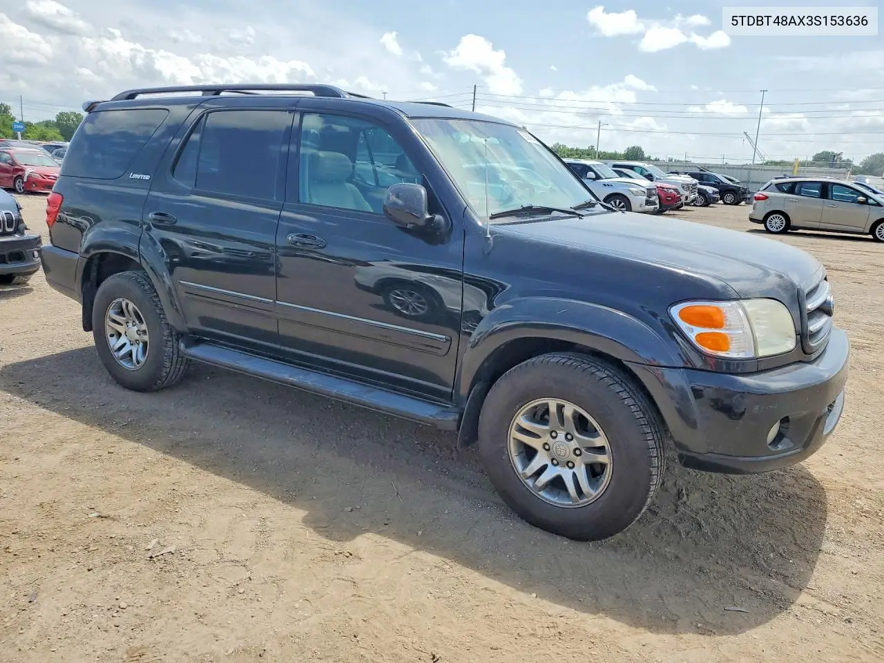 2003 Toyota Sequoia Limited VIN: 5TDBT48AX3S153636 Lot: 59282506