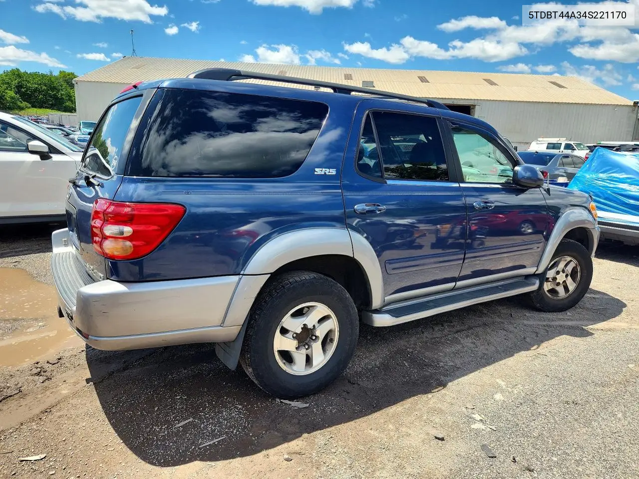 2004 Toyota Sequoia Sr5 VIN: 5TDBT44A34S221170 Lot: 56820706