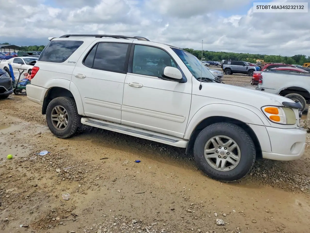 2004 Toyota Sequoia Limited VIN: 5TDBT48A34S232132 Lot: 59111856