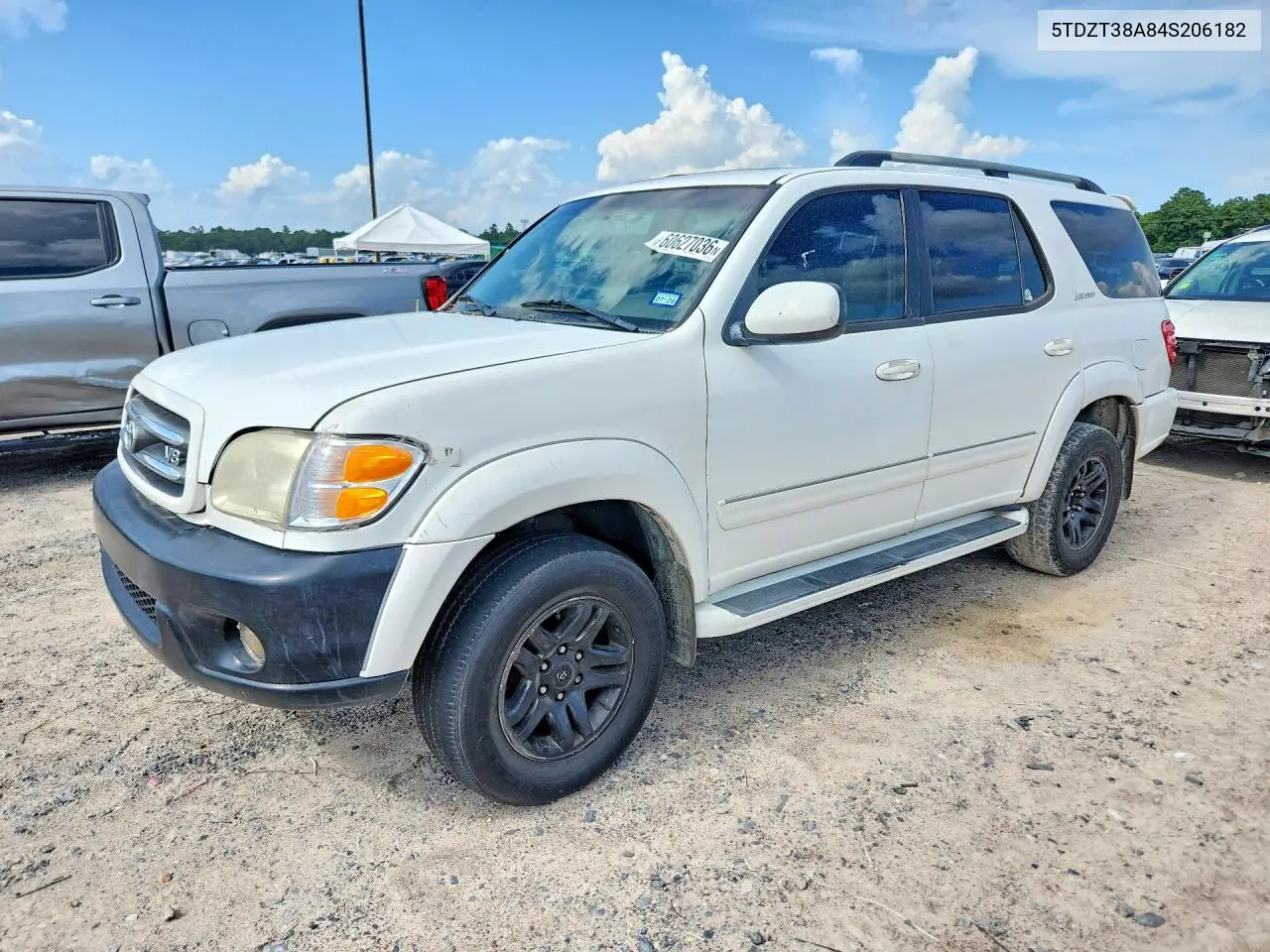 2004 Toyota Sequoia Limited VIN: 5TDZT38A84S206182 Lot: 60627036