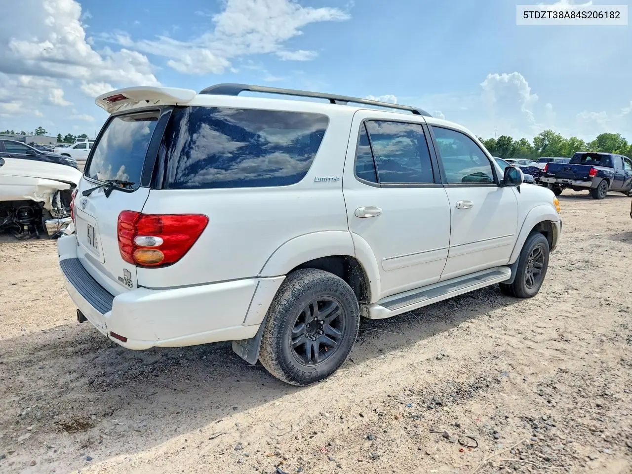 2004 Toyota Sequoia Limited VIN: 5TDZT38A84S206182 Lot: 60627036