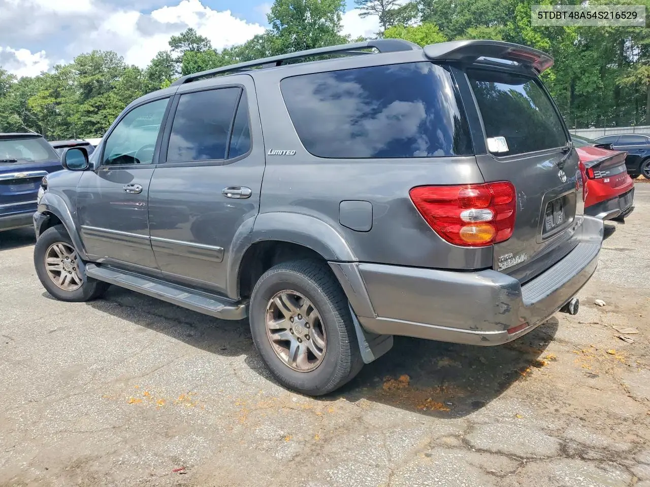 2004 Toyota Sequoia Limited VIN: 5TDBT48A54S216529 Lot: 62008426