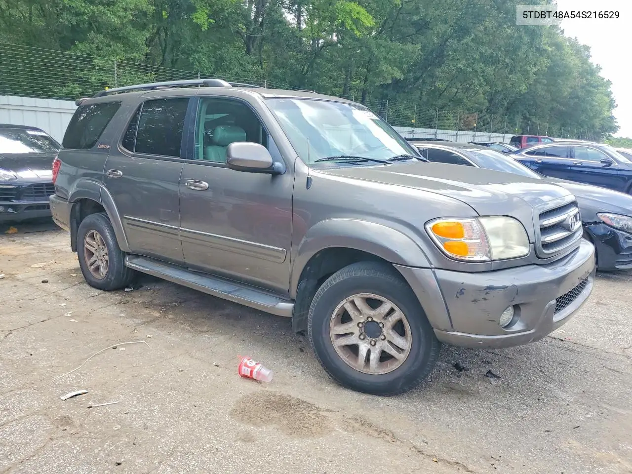 2004 Toyota Sequoia Limited VIN: 5TDBT48A54S216529 Lot: 62008426