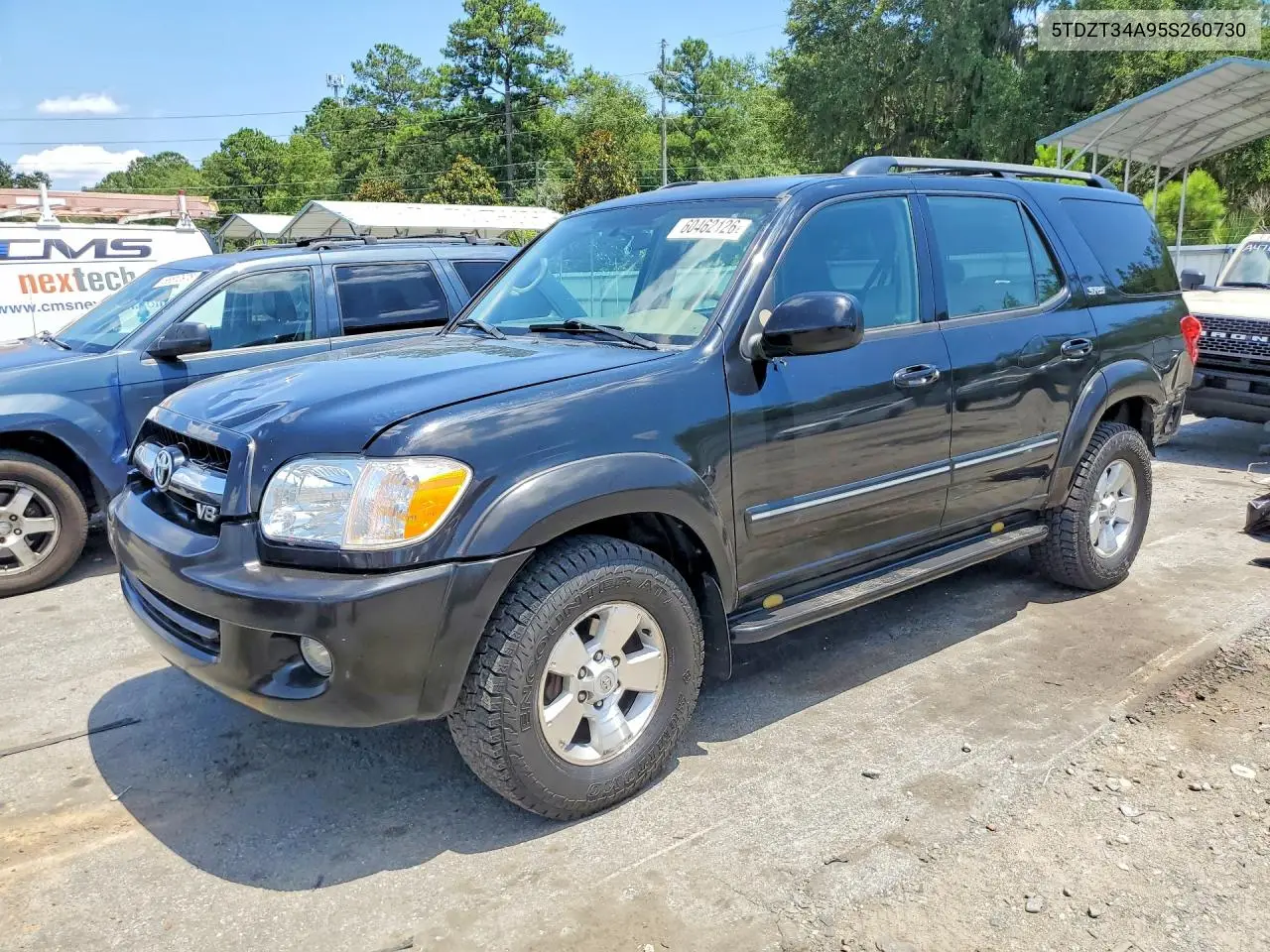 2005 Toyota Sequoia Sr5 VIN: 5TDZT34A95S260730 Lot: 60462126