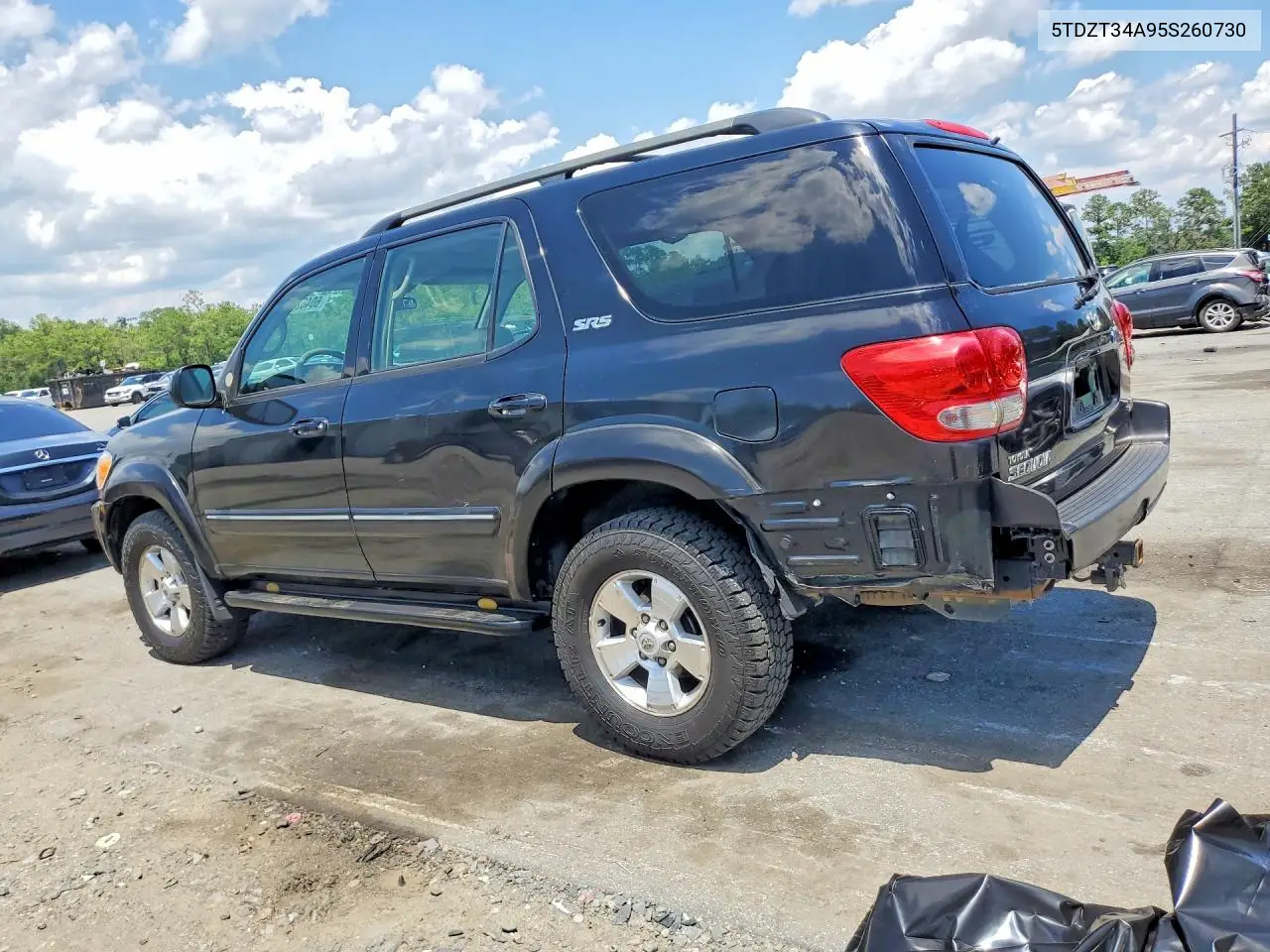 2005 Toyota Sequoia Sr5 VIN: 5TDZT34A95S260730 Lot: 60462126