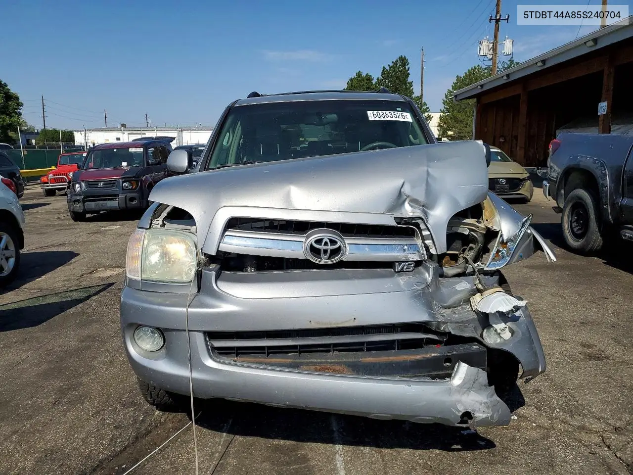 2005 Toyota Sequoia Sr5 VIN: 5TDBT44A85S240704 Lot: 60883526