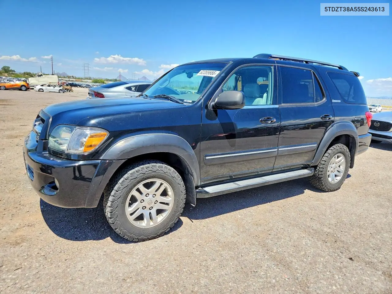 2005 Toyota Sequoia Limited VIN: 5TDZT38A55S243613 Lot: 62355666