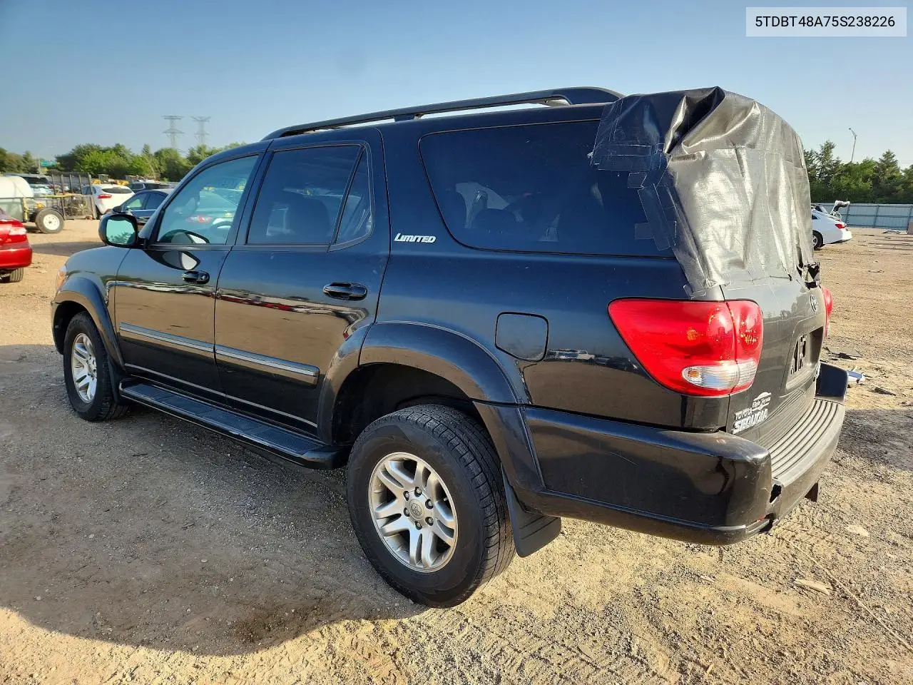 2005 Toyota Sequoia Limited VIN: 5TDBT48A75S238226 Lot: 77249625