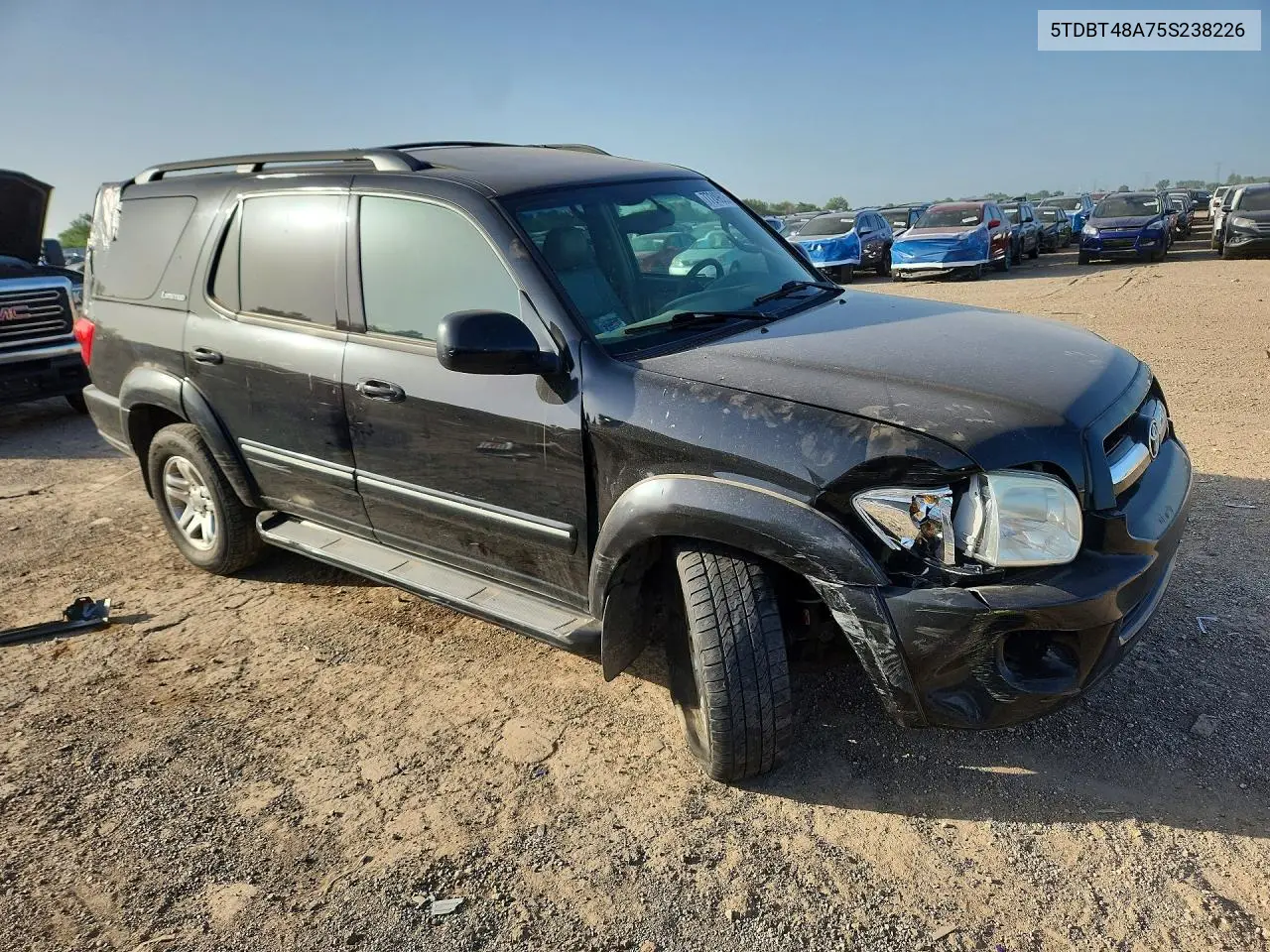 2005 Toyota Sequoia Limited VIN: 5TDBT48A75S238226 Lot: 77249625