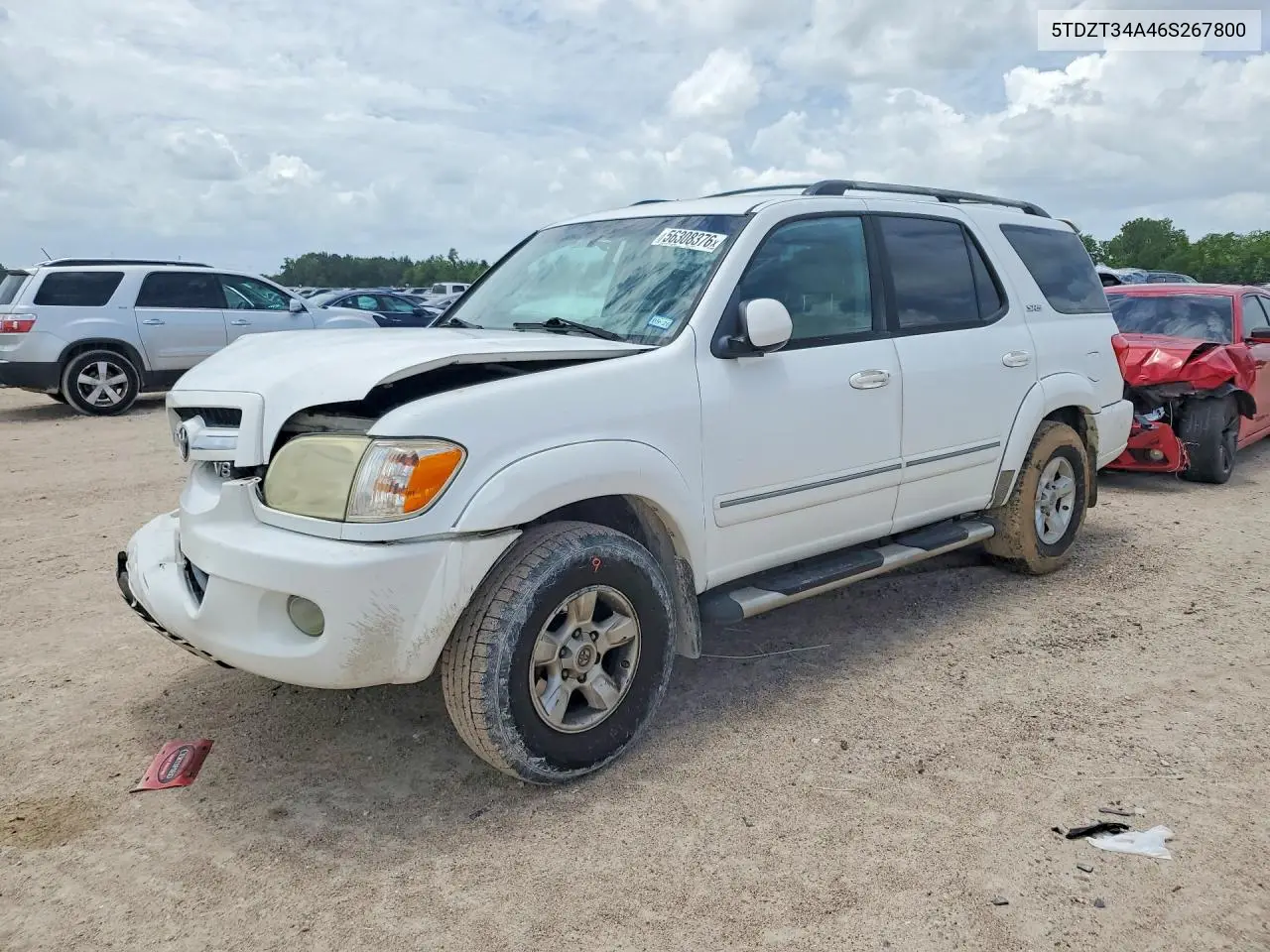 2006 Toyota Sequoia Sr5 VIN: 5TDZT34A46S267800 Lot: 56308376