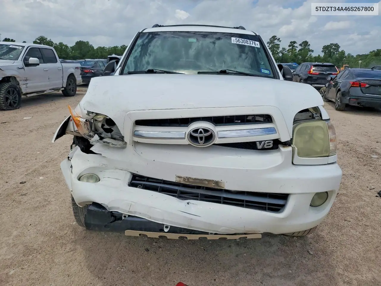 2006 Toyota Sequoia Sr5 VIN: 5TDZT34A46S267800 Lot: 56308376