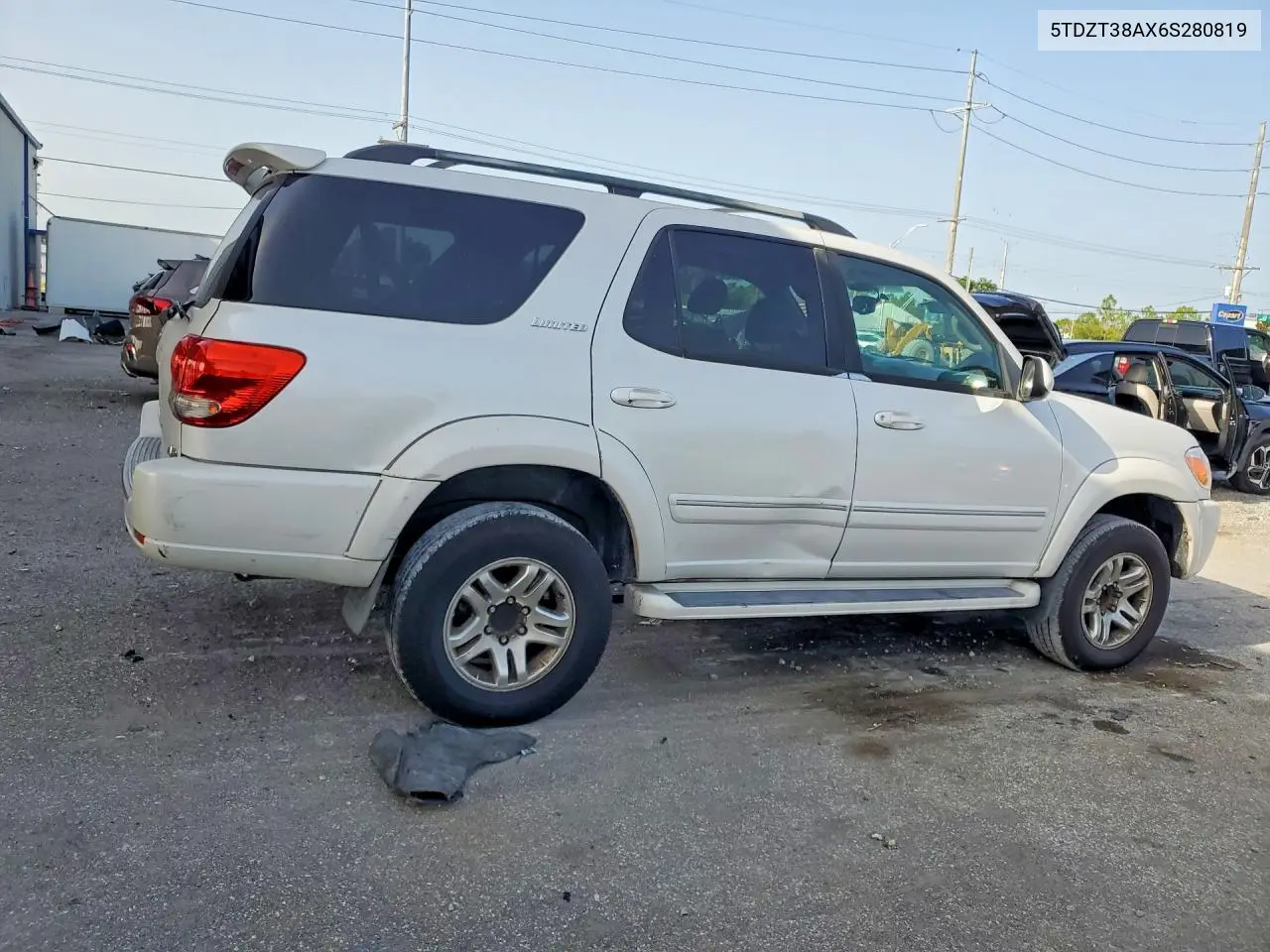 2006 Toyota Sequoia Limited VIN: 5TDZT38AX6S280819 Lot: 60020316