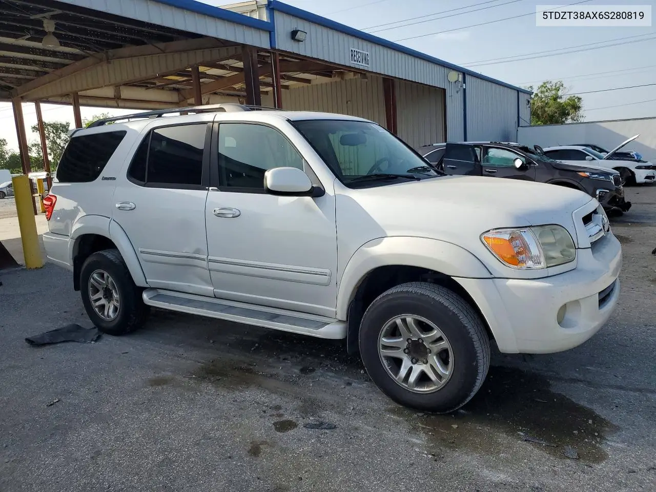 2006 Toyota Sequoia Limited VIN: 5TDZT38AX6S280819 Lot: 60020316