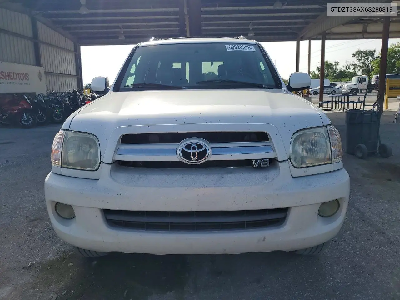 2006 Toyota Sequoia Limited VIN: 5TDZT38AX6S280819 Lot: 60020316