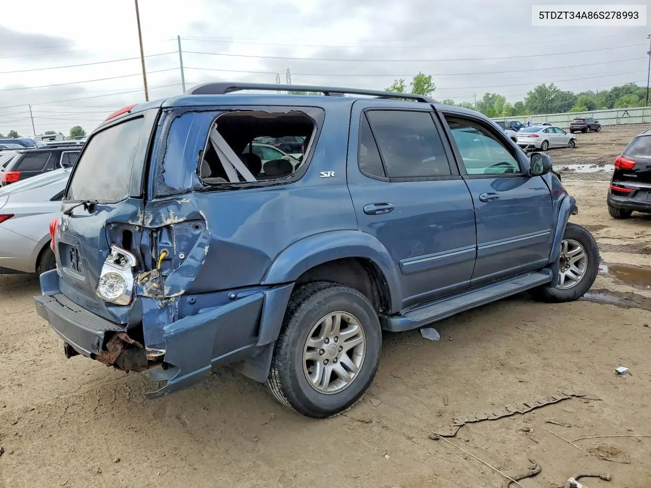 2006 Toyota Sequoia Sr5 VIN: 5TDZT34A86S278993 Lot: 60483466