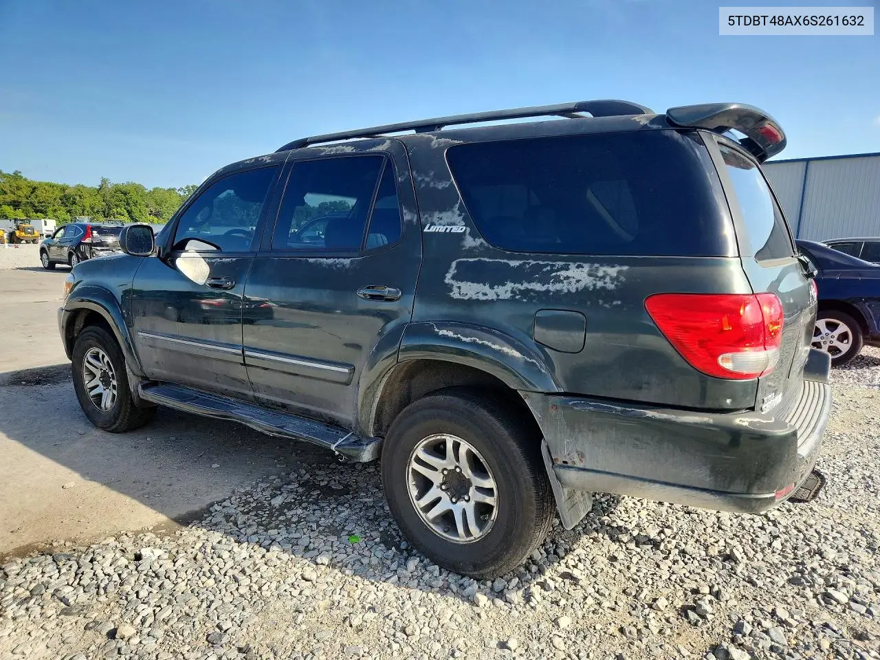 2006 Toyota Sequoia Limited VIN: 5TDBT48AX6S261632 Lot: 60623426