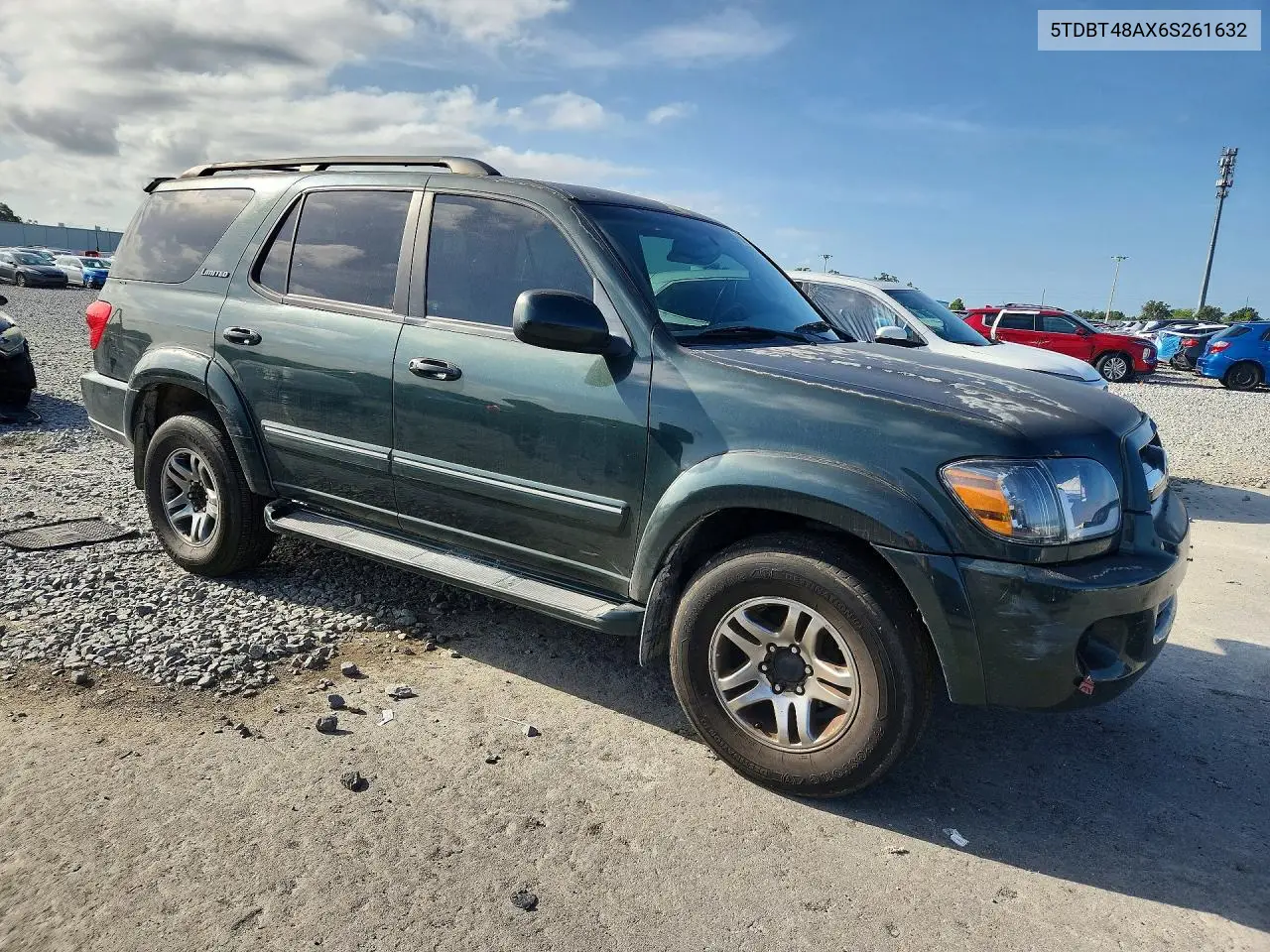 2006 Toyota Sequoia Limited VIN: 5TDBT48AX6S261632 Lot: 60623426