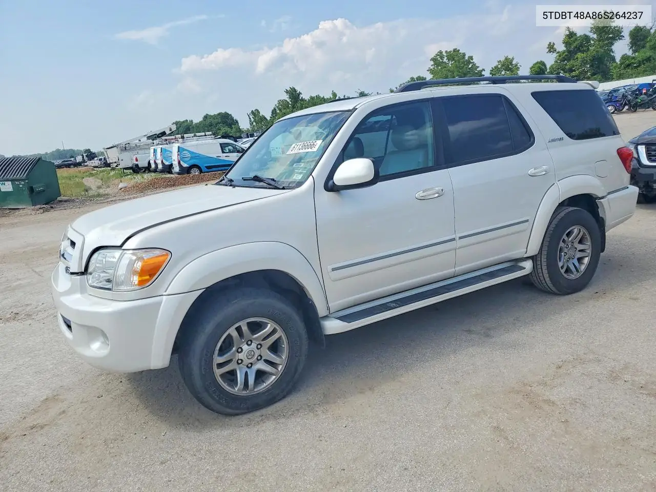 2006 Toyota Sequoia Limited VIN: 5TDBT48A86S264237 Lot: 61136666