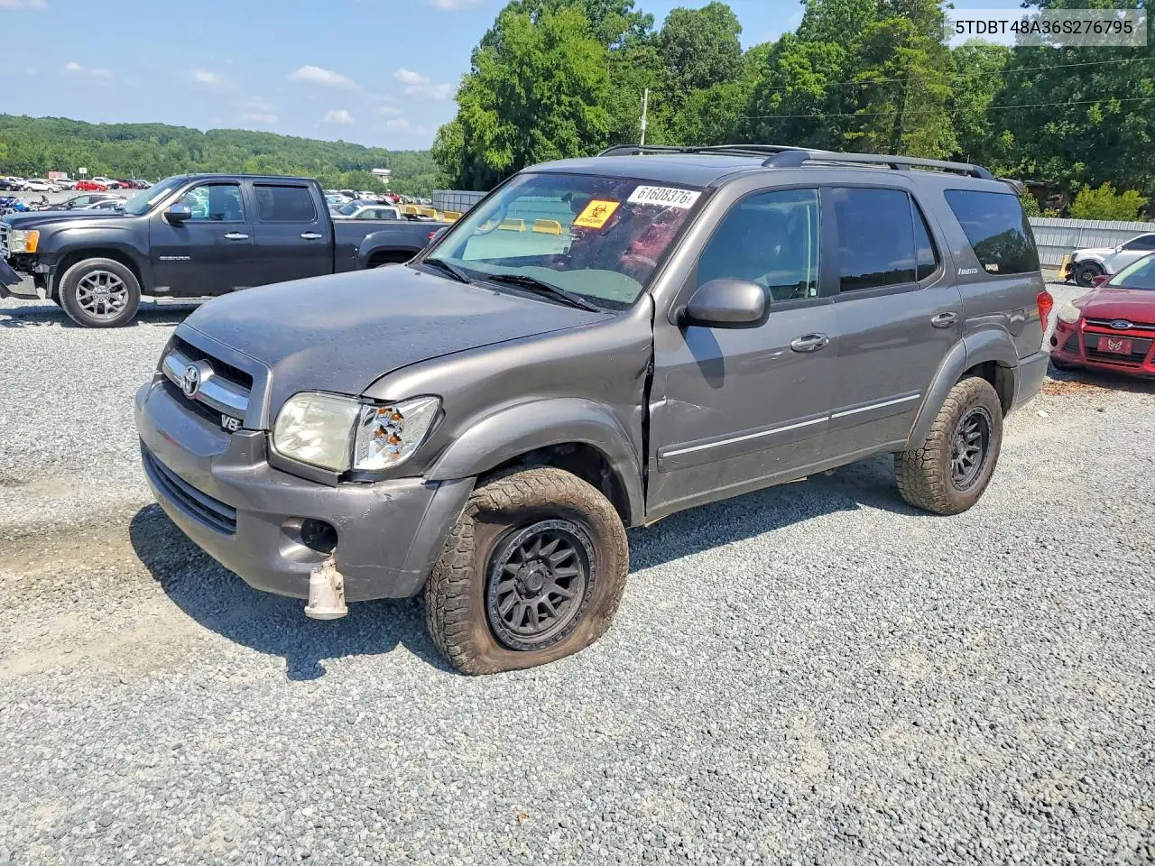 2006 Toyota Sequoia Limited VIN: 5TDBT48A36S276795 Lot: 61608376