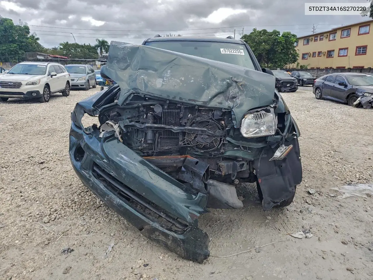 5TDZT34A16S270220 2006 Toyota Sequoia Sr5