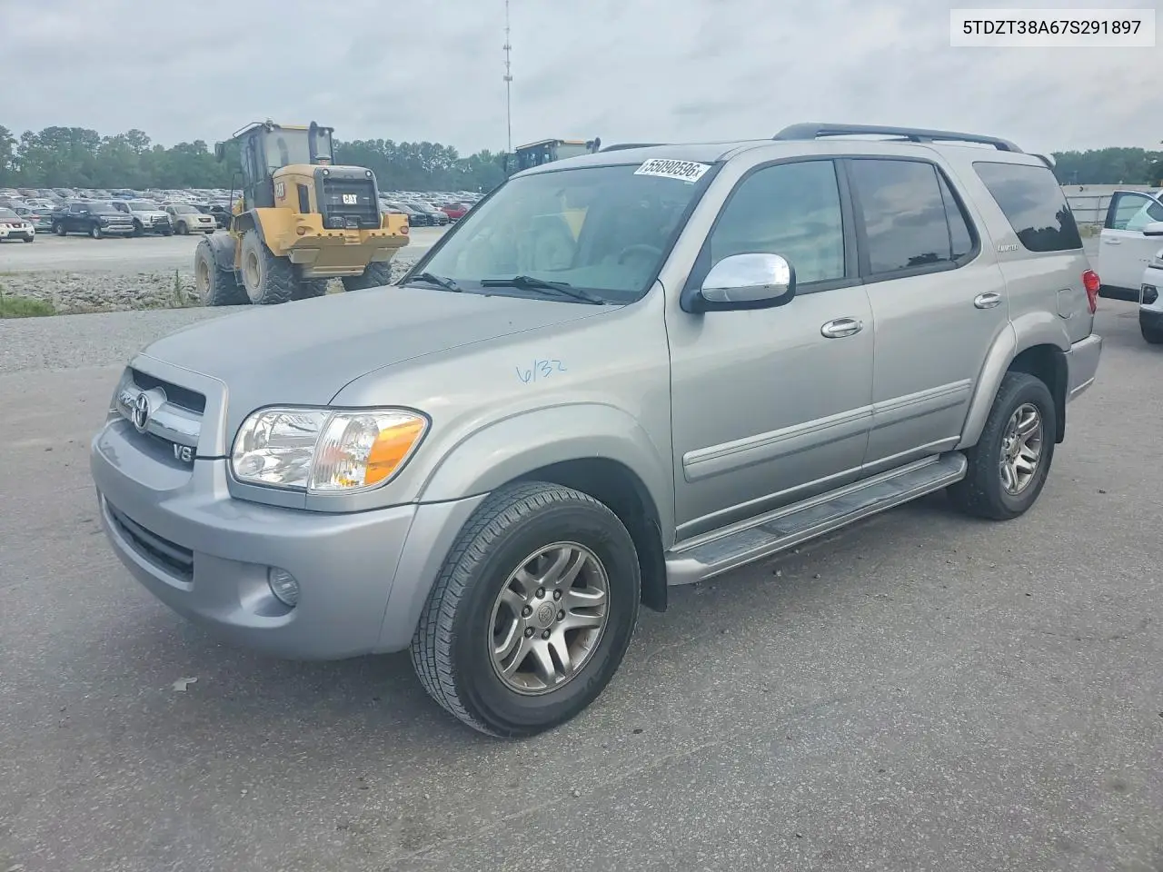 2007 Toyota Sequoia Limited VIN: 5TDZT38A67S291897 Lot: 55090596