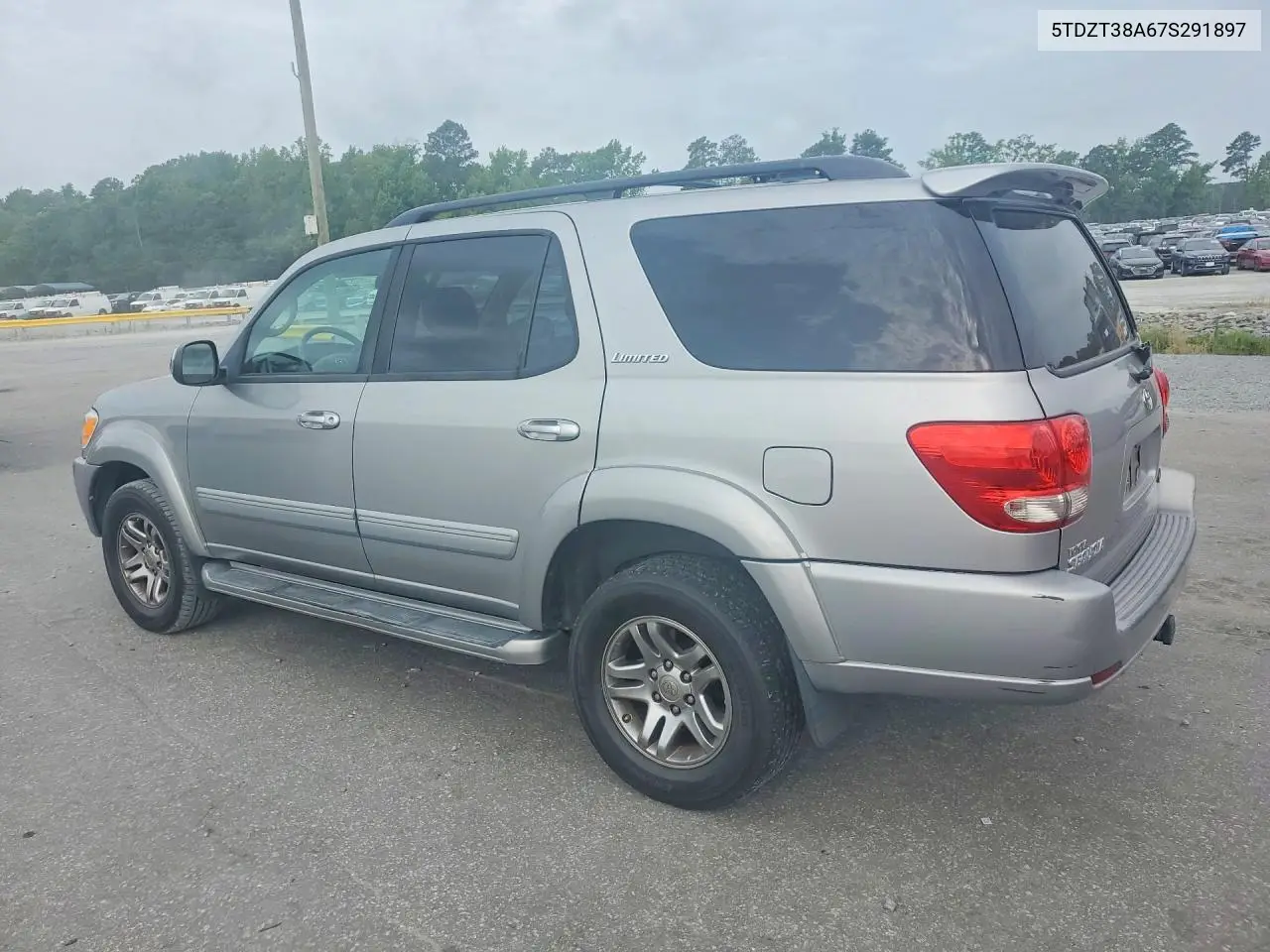 2007 Toyota Sequoia Limited VIN: 5TDZT38A67S291897 Lot: 55090596
