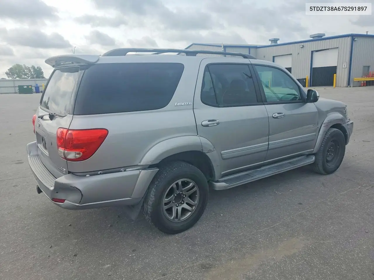 2007 Toyota Sequoia Limited VIN: 5TDZT38A67S291897 Lot: 55090596