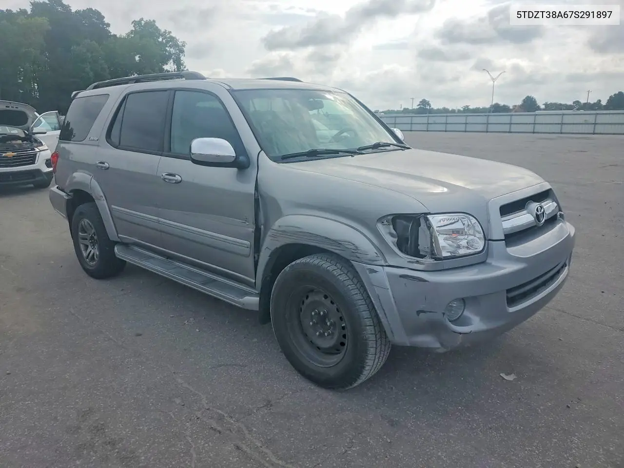 2007 Toyota Sequoia Limited VIN: 5TDZT38A67S291897 Lot: 55090596