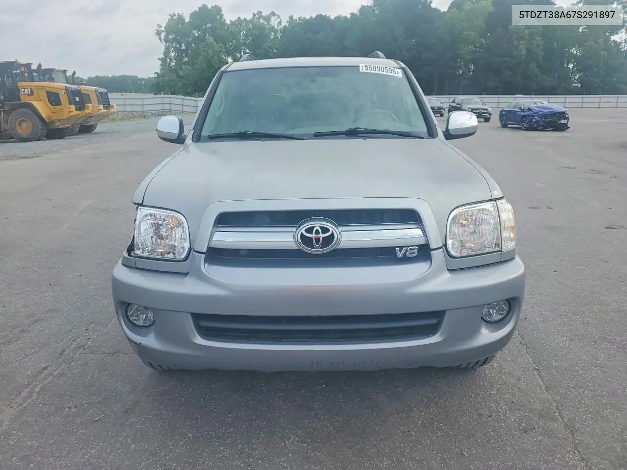 2007 Toyota Sequoia Limited VIN: 5TDZT38A67S291897 Lot: 55090596