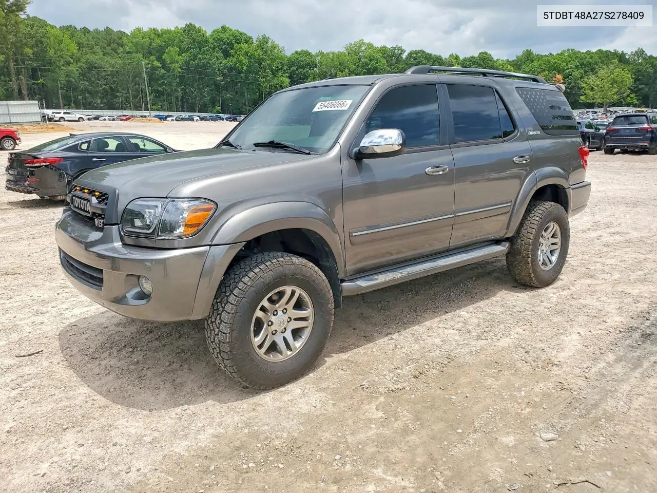2007 Toyota Sequoia Limited VIN: 5TDBT48A27S278409 Lot: 55406066