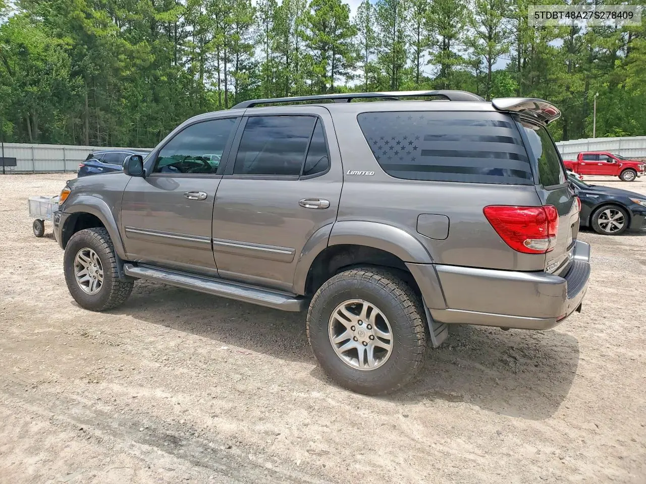 2007 Toyota Sequoia Limited VIN: 5TDBT48A27S278409 Lot: 55406066