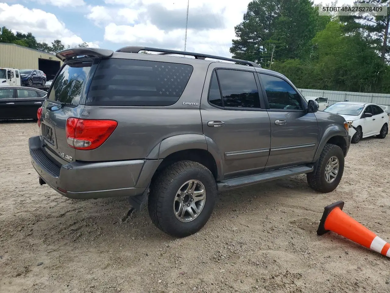 2007 Toyota Sequoia Limited VIN: 5TDBT48A27S278409 Lot: 55406066