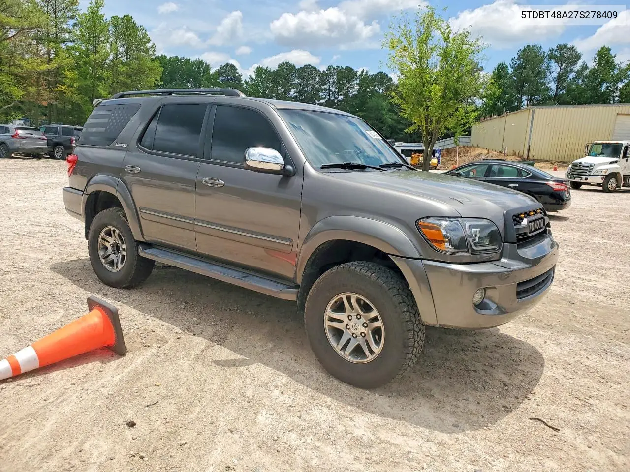 2007 Toyota Sequoia Limited VIN: 5TDBT48A27S278409 Lot: 55406066