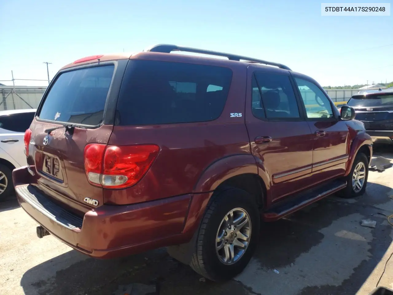2007 Toyota Sequoia Sr5 VIN: 5TDBT44A17S290248 Lot: 55413336