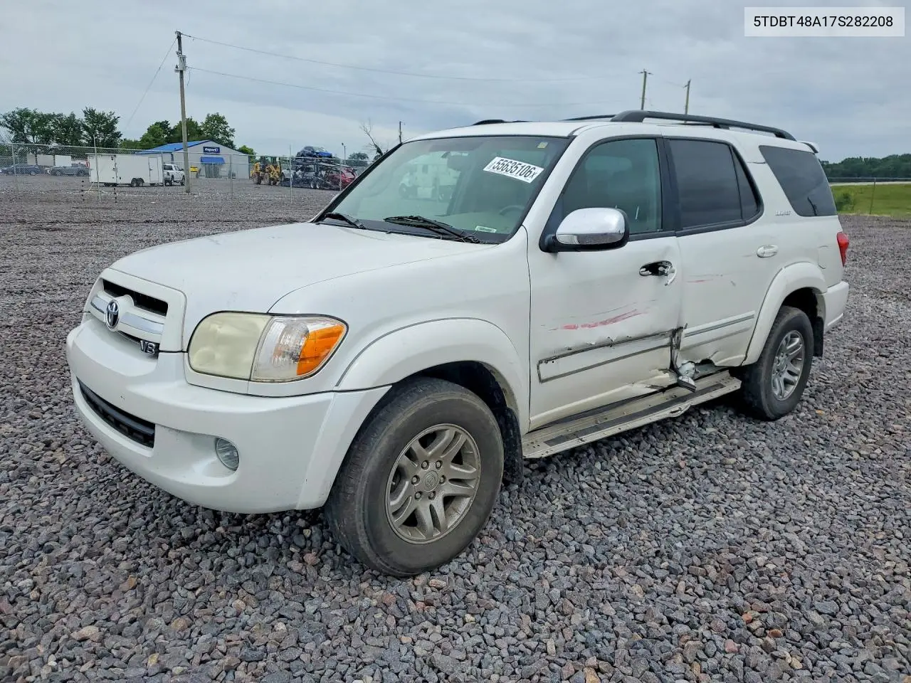 2007 Toyota Sequoia Limited VIN: 5TDBT48A17S282208 Lot: 55635106