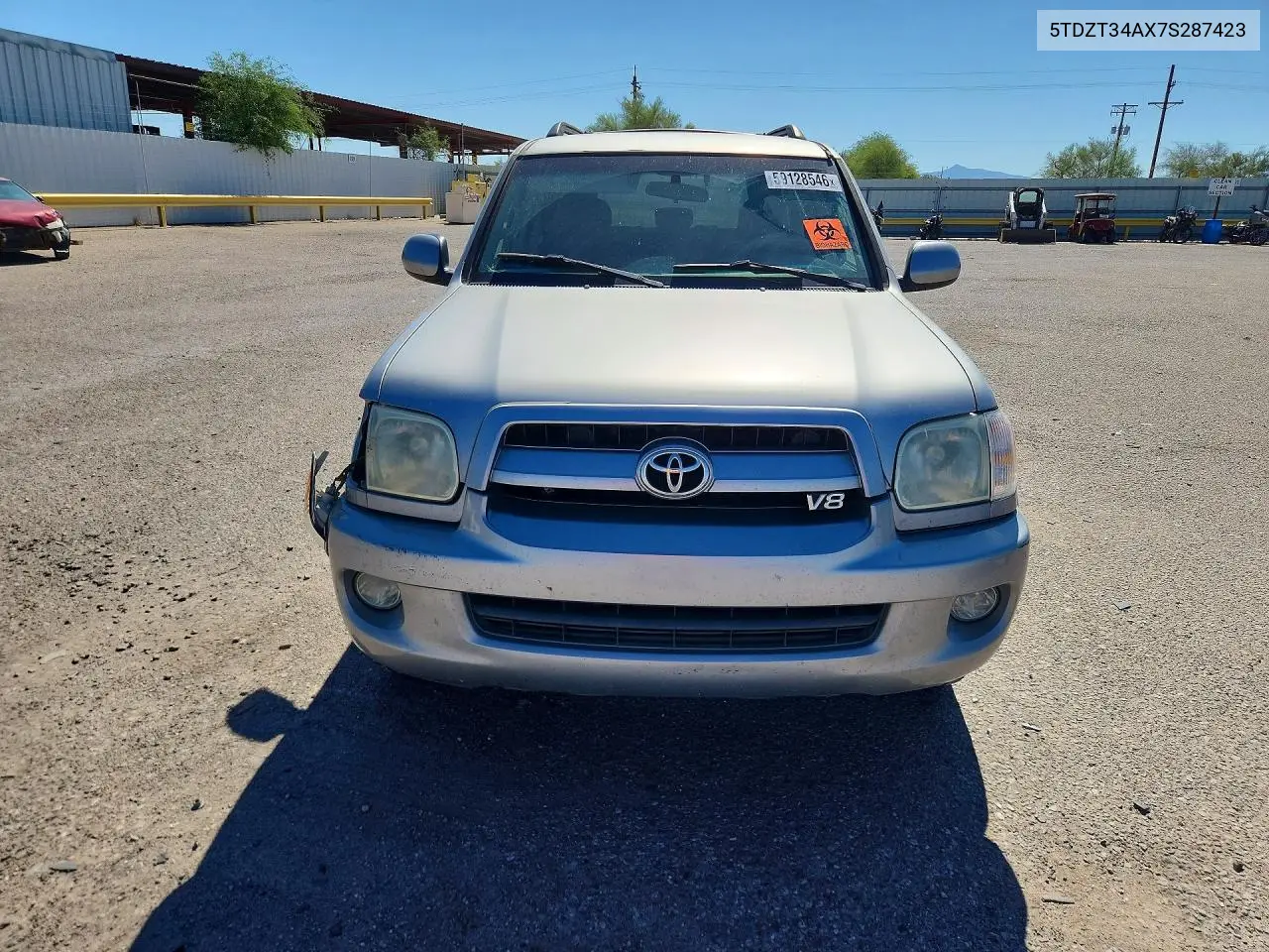 2007 Toyota Sequoia Sr5 VIN: 5TDZT34AX7S287423 Lot: 59128546