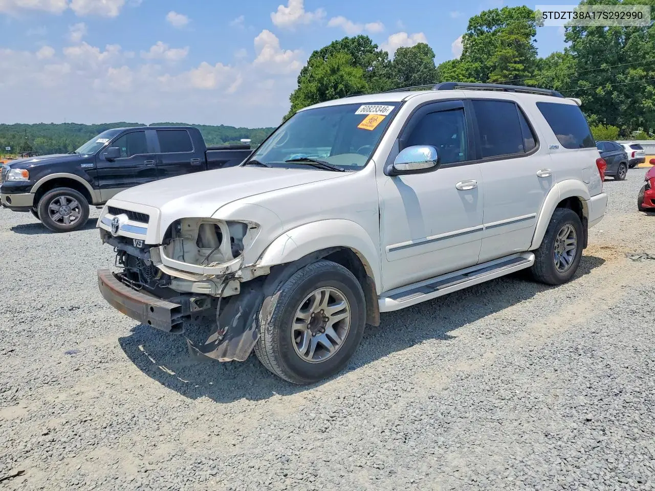 2007 Toyota Sequoia Limited VIN: 5TDZT38A17S292990 Lot: 60823346