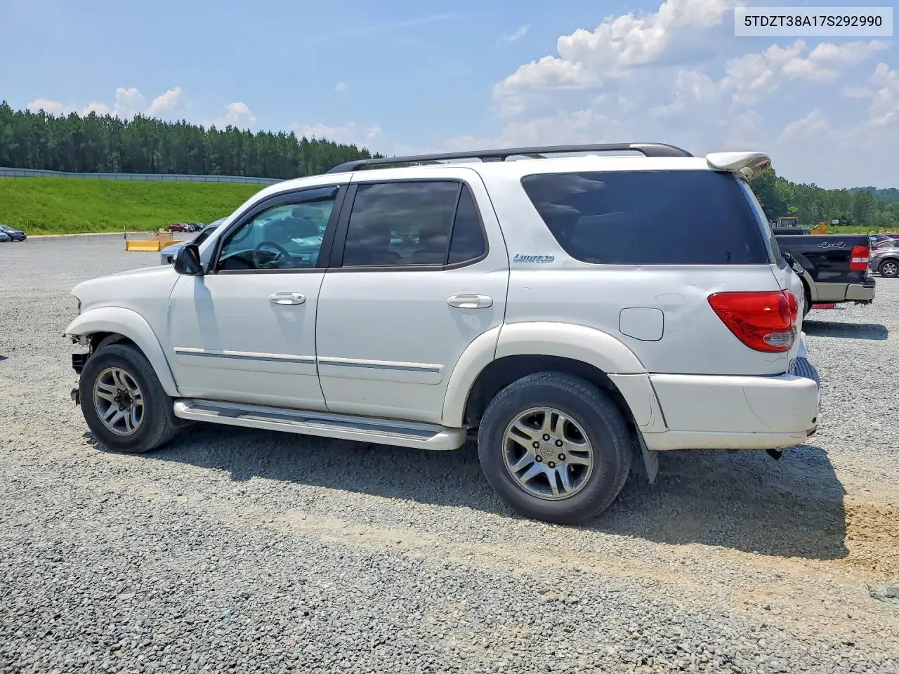 2007 Toyota Sequoia Limited VIN: 5TDZT38A17S292990 Lot: 60823346